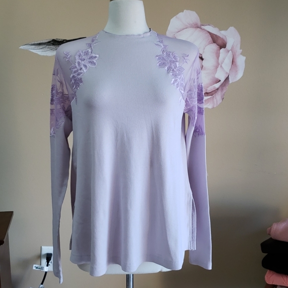 Free People Tops - NWOT Free People Daniella Lace Top Lilac Medium